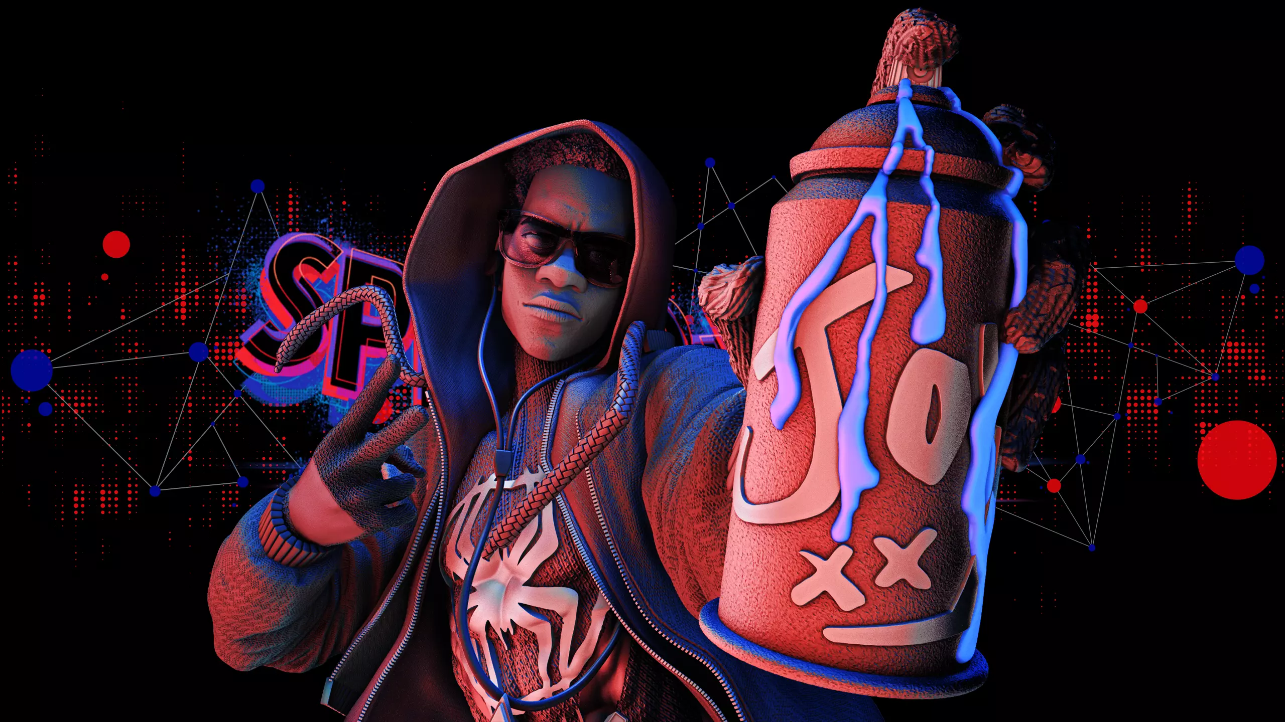 Wicked Marvel Miles Morales Bust Tested for 3D printing 3D print model_0