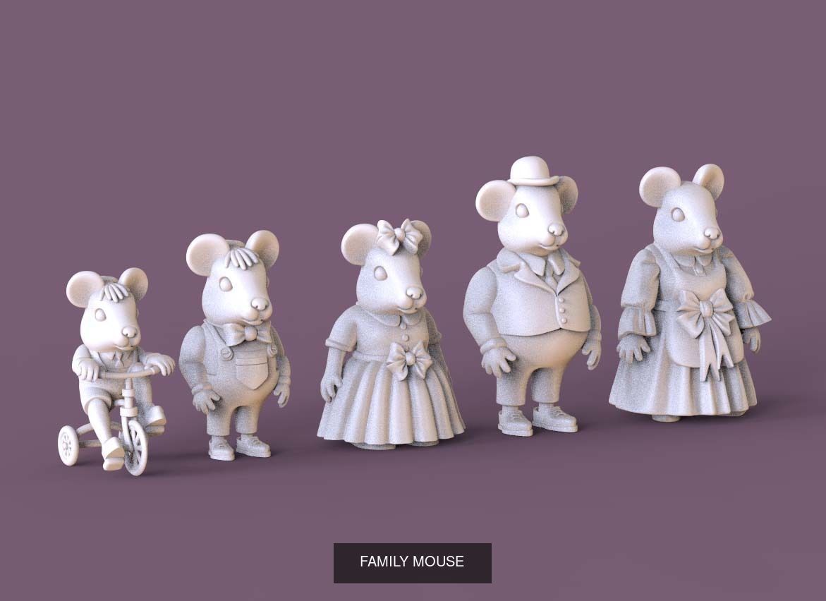 toy family 3D Model Collection_2
