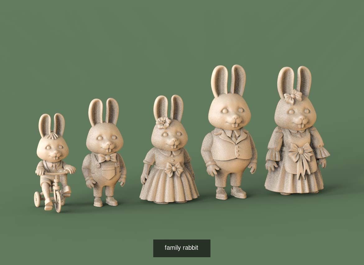 toy family 3D Model Collection_1