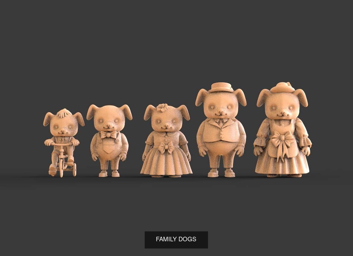 toy family 3D Model Collection_8