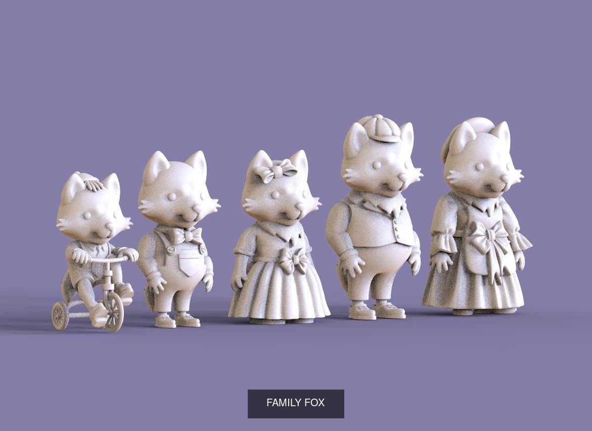 toy family 3D Model Collection_3
