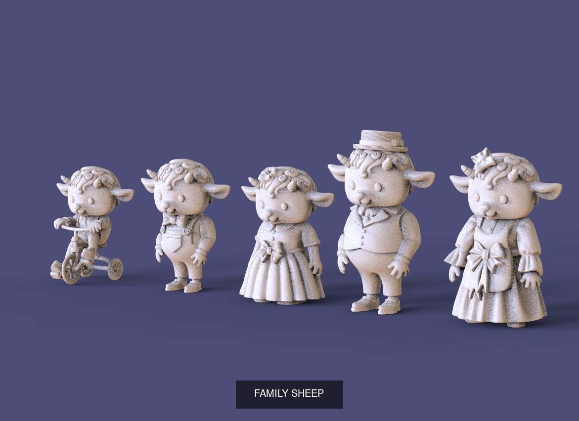 toy family 3D Model Collection_7