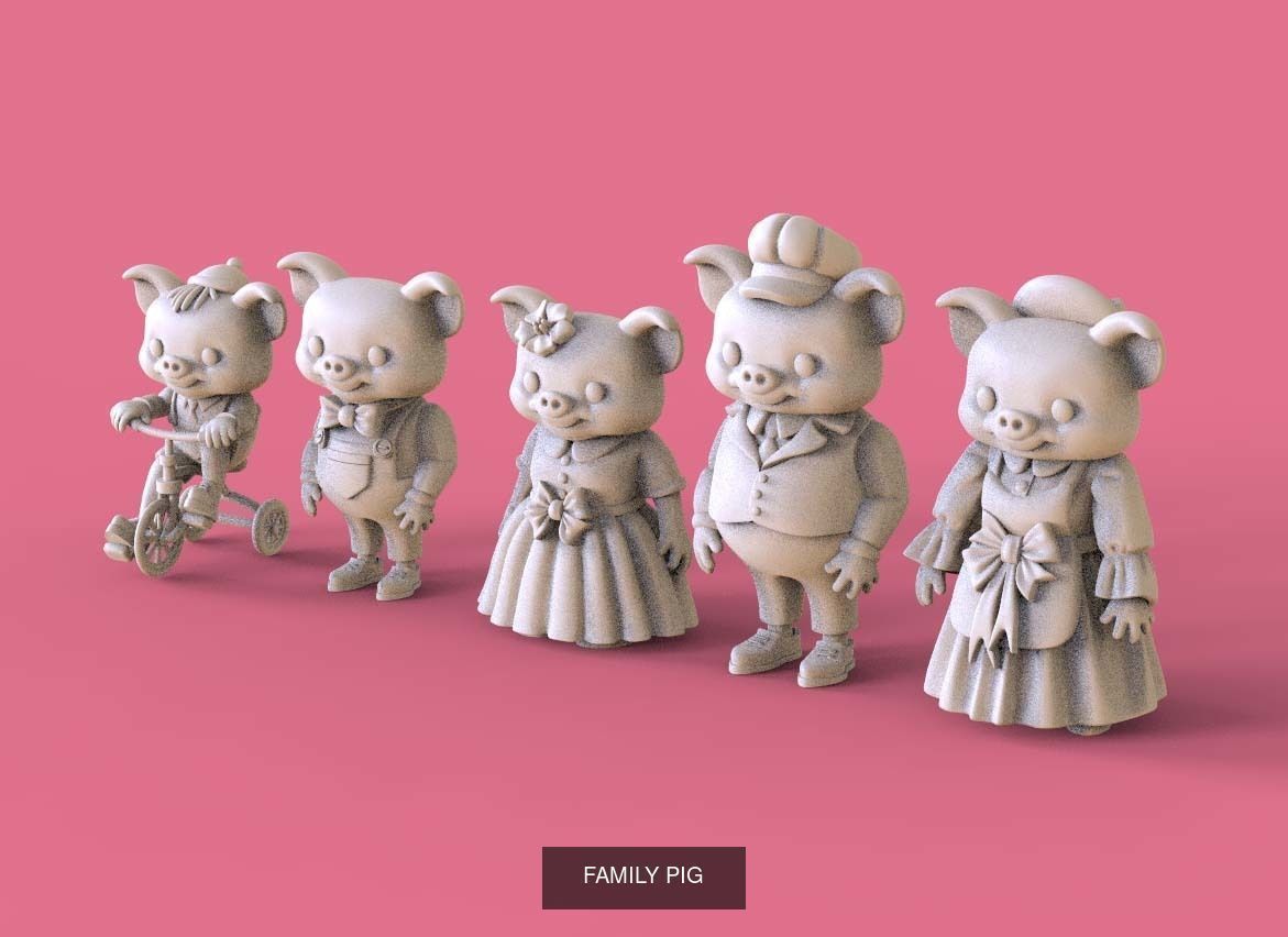 toy family 3D Model Collection_4
