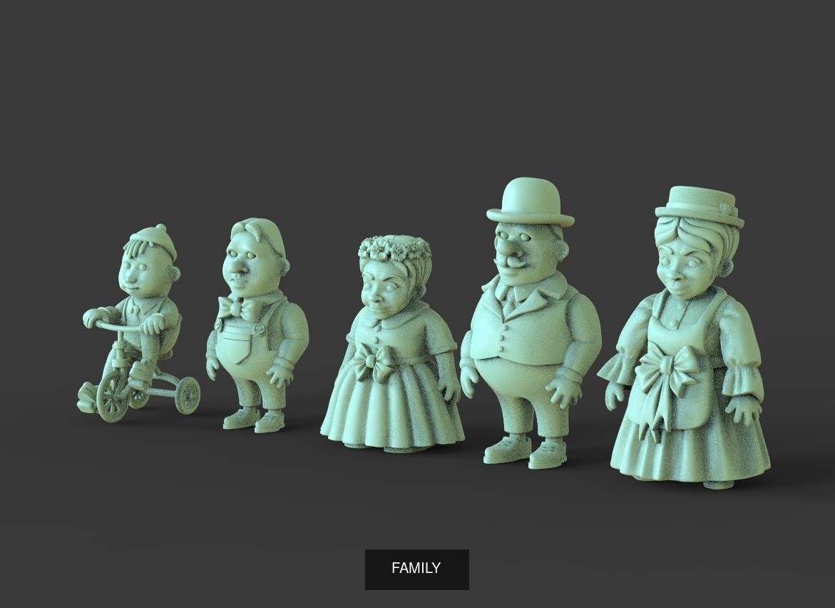 toy family 3D Model Collection_9