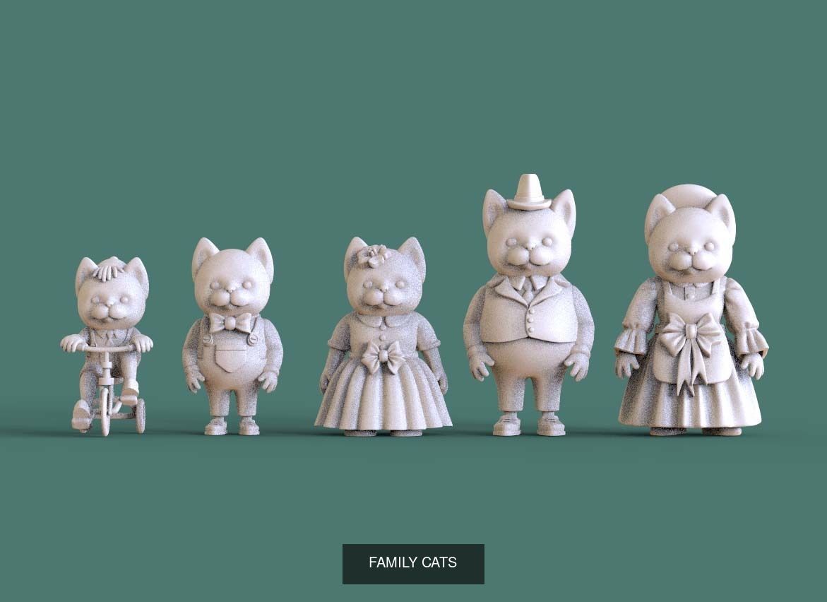 toy family 3D Model Collection_6