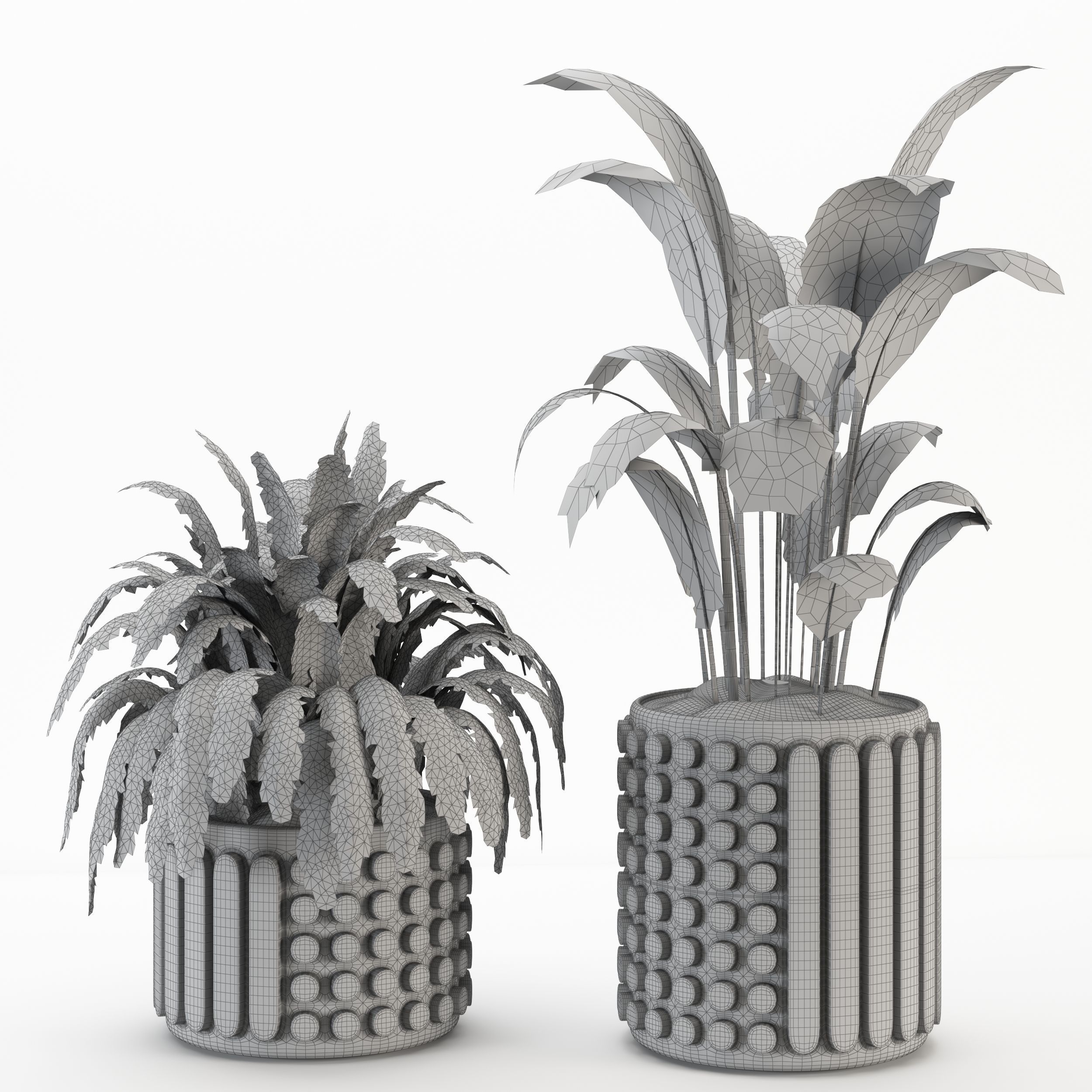 Indoorplant 01 Low-poly 3D model_3