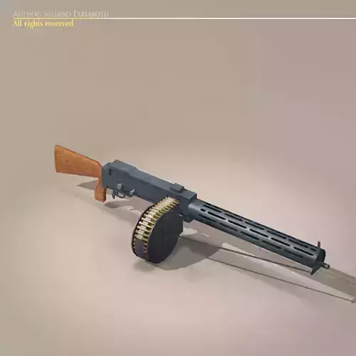 LMG14 machine gun 3D model