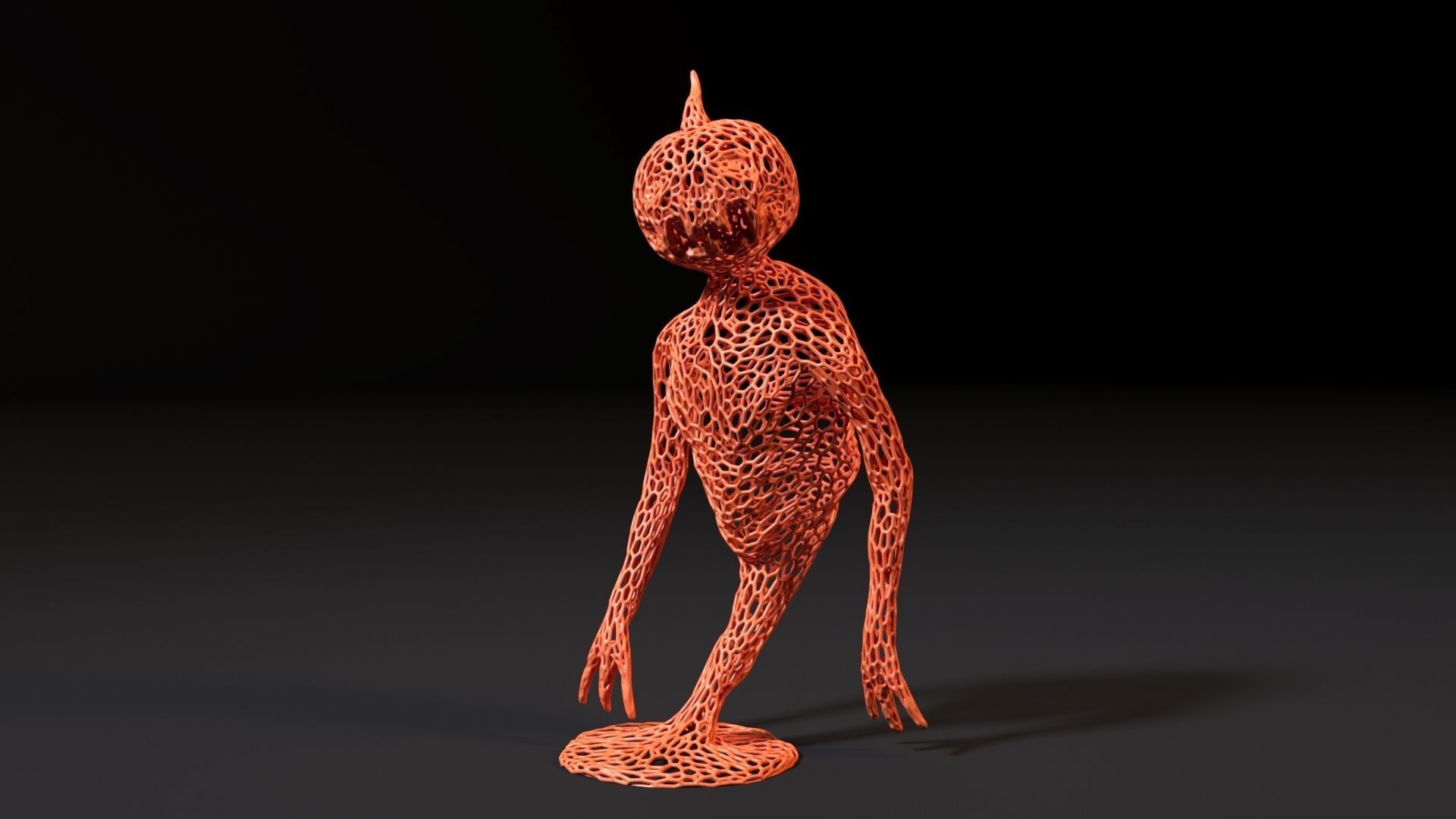 Pumpkin Monster 3D print model_10