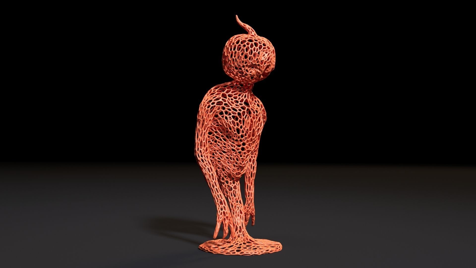 Pumpkin Monster 3D print model_8