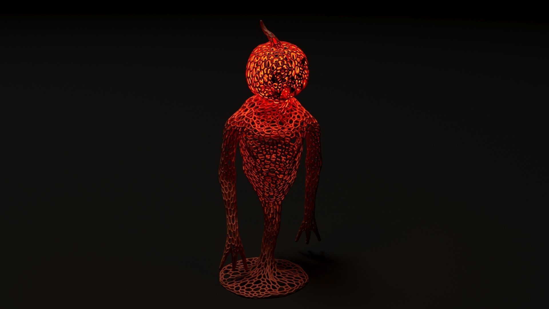 Pumpkin Monster 3D print model_19