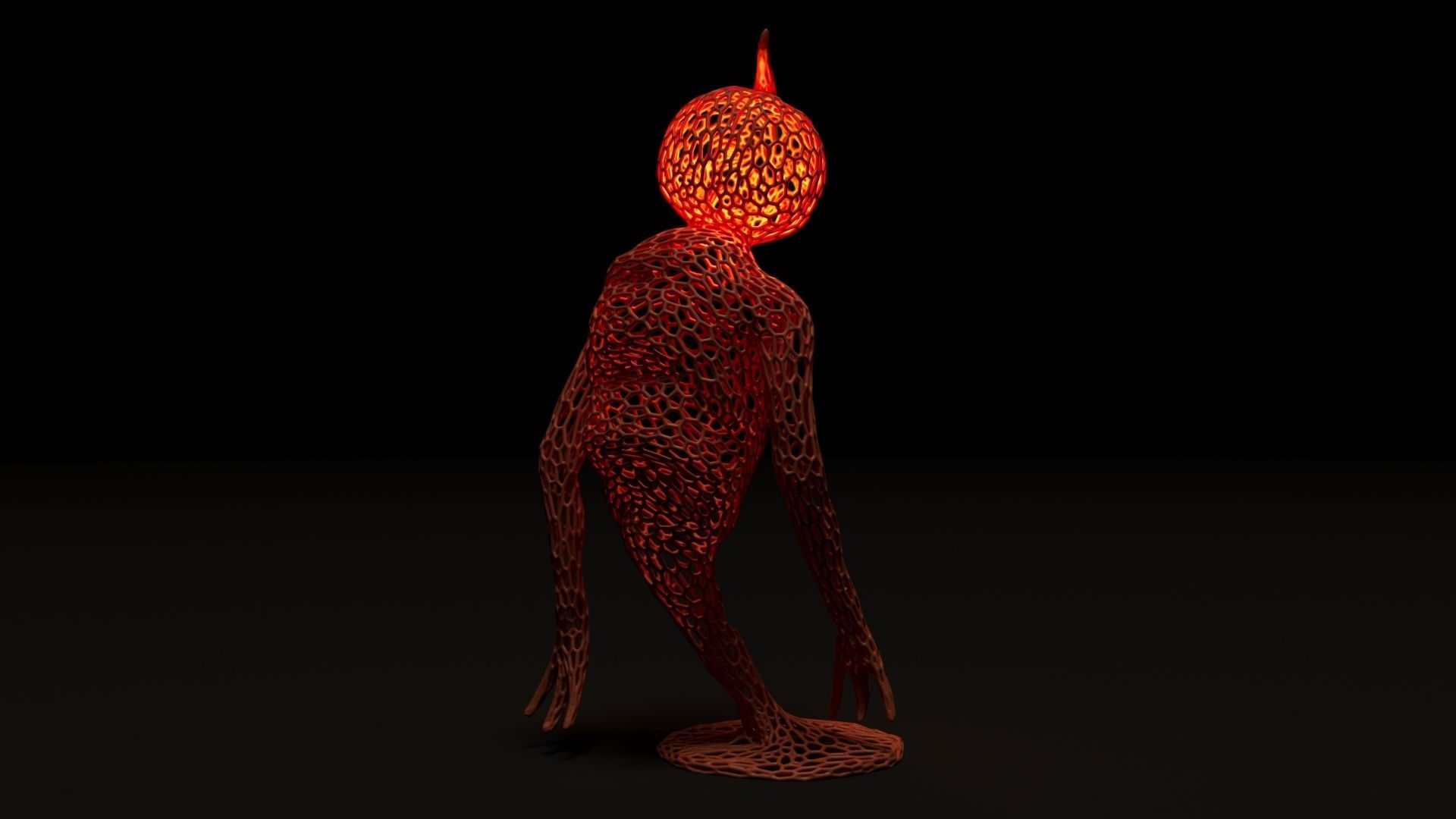 Pumpkin Monster 3D print model_16