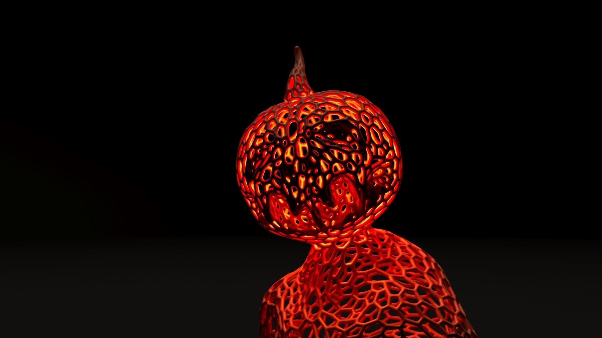 Pumpkin Monster 3D print model_22