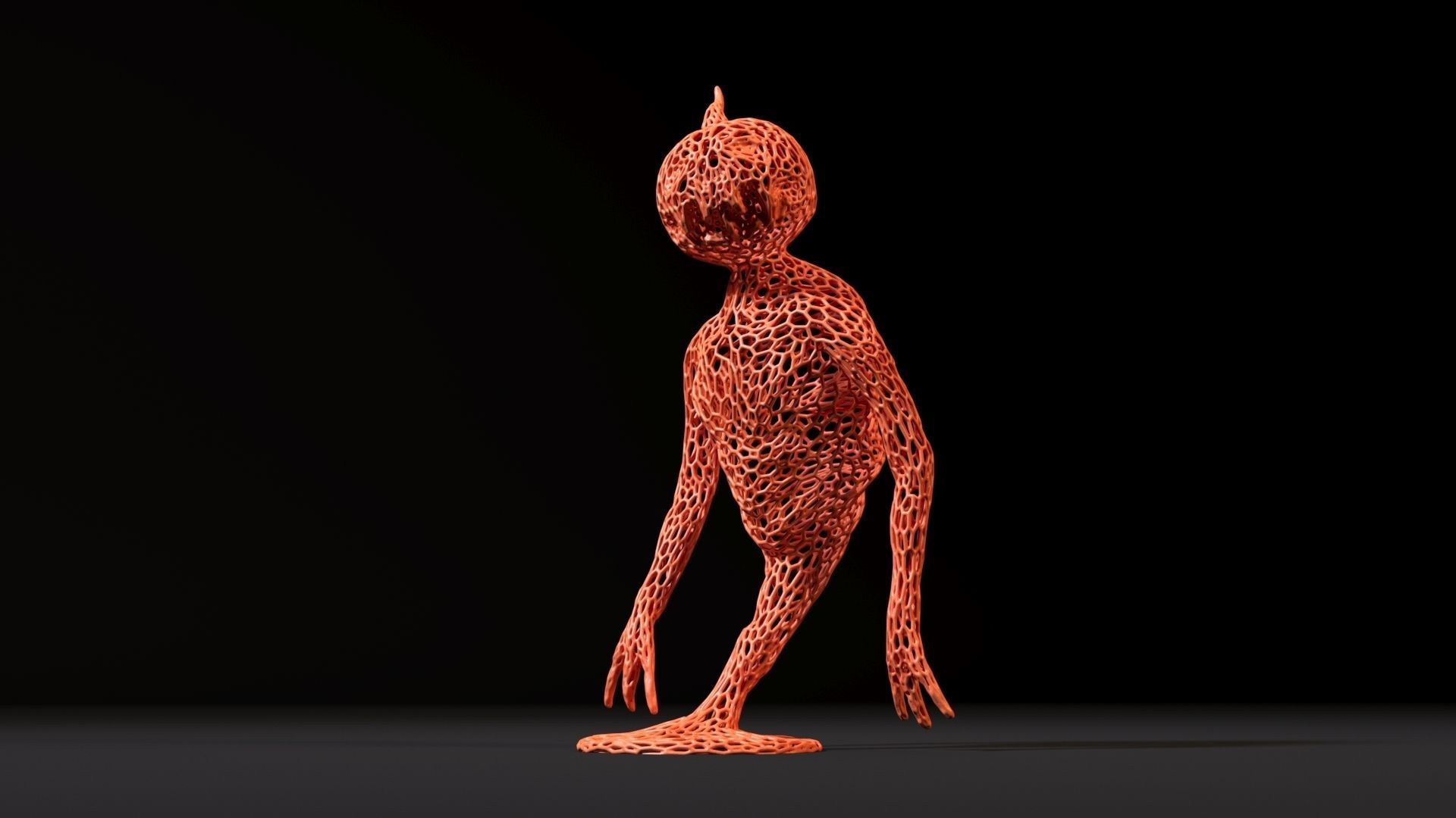 Pumpkin Monster 3D print model_12