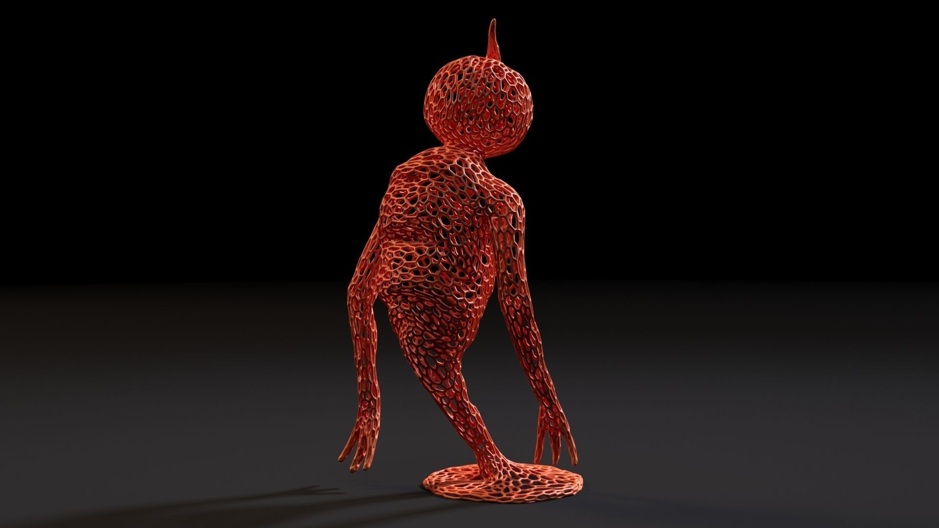 Pumpkin Monster 3D print model_6