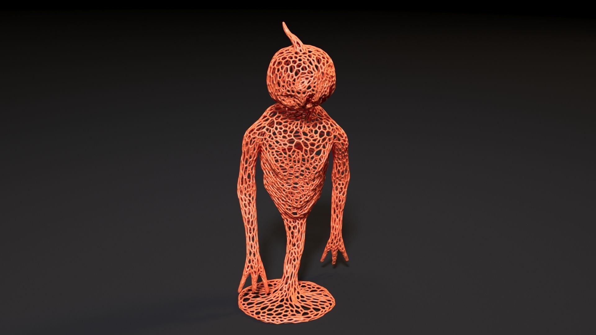 Pumpkin Monster 3D print model_9