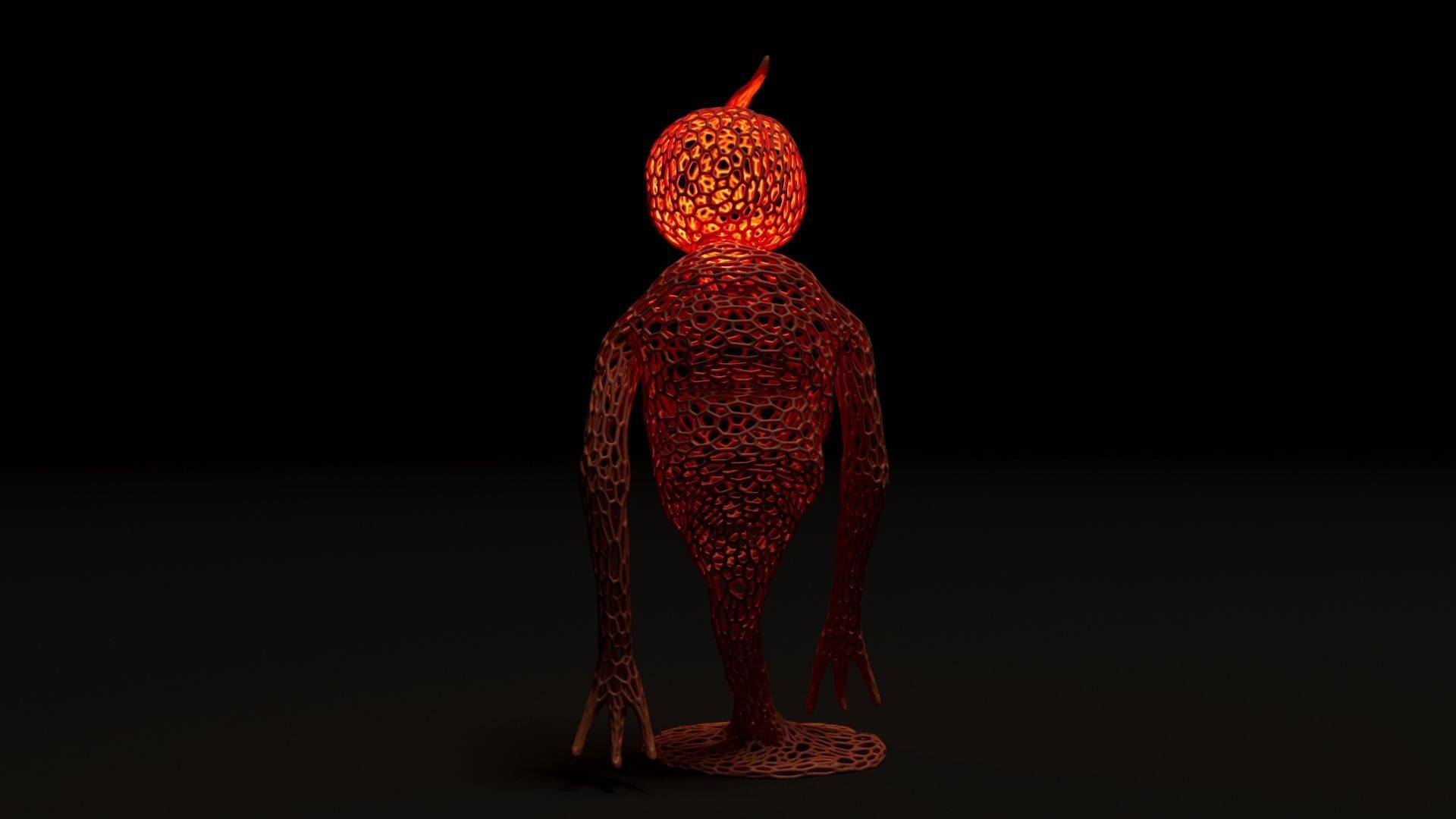 Pumpkin Monster 3D print model_15