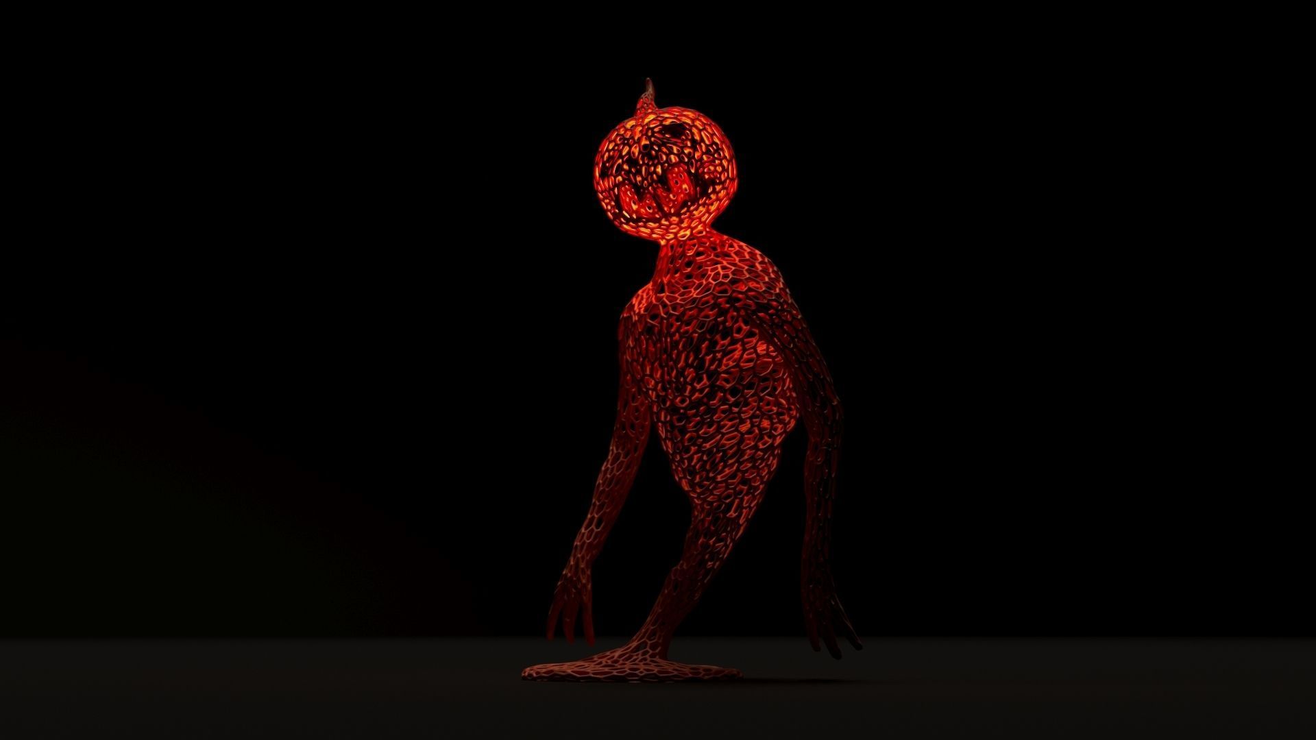 Pumpkin Monster 3D print model_2