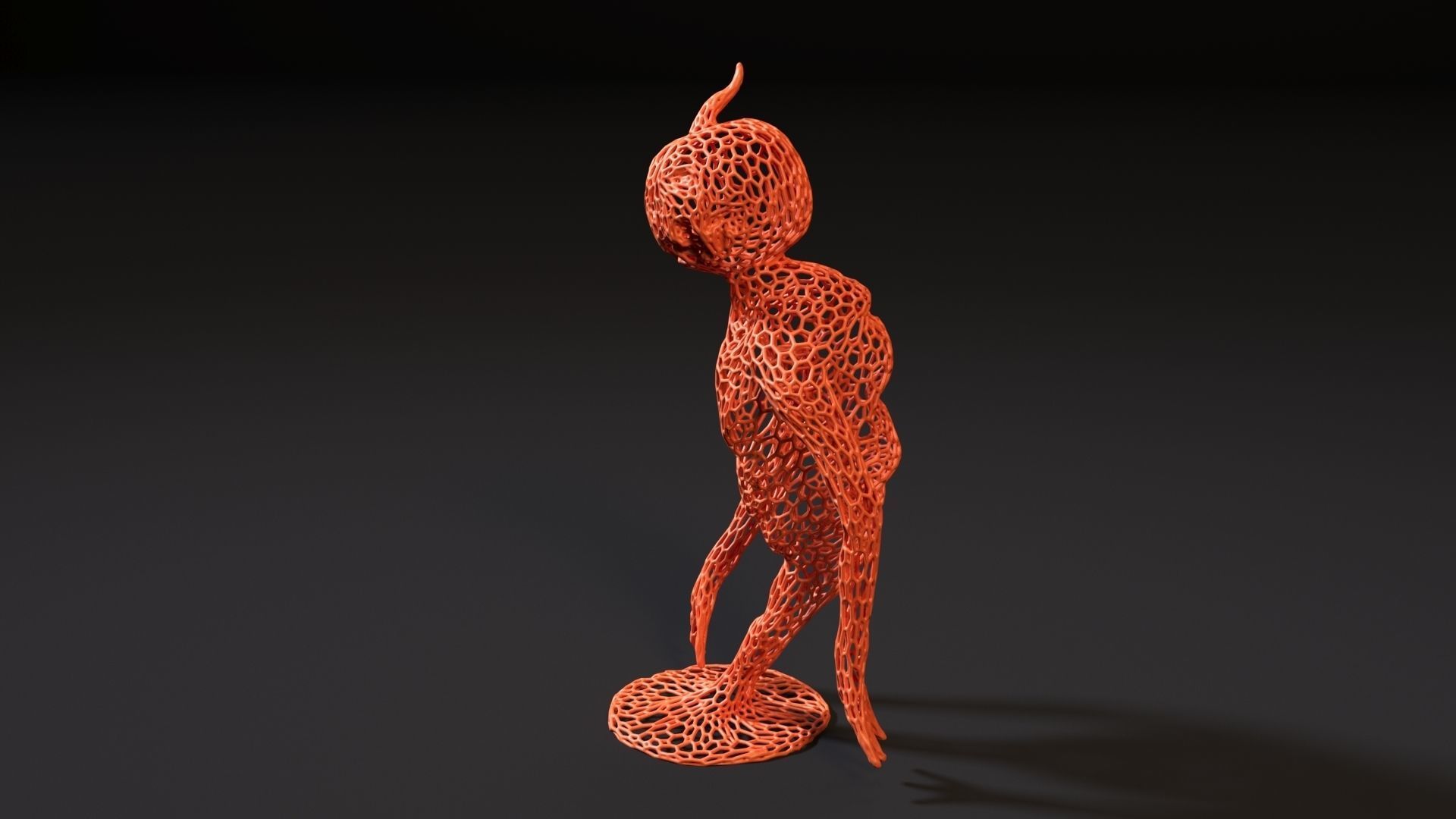 Pumpkin Monster 3D print model_1