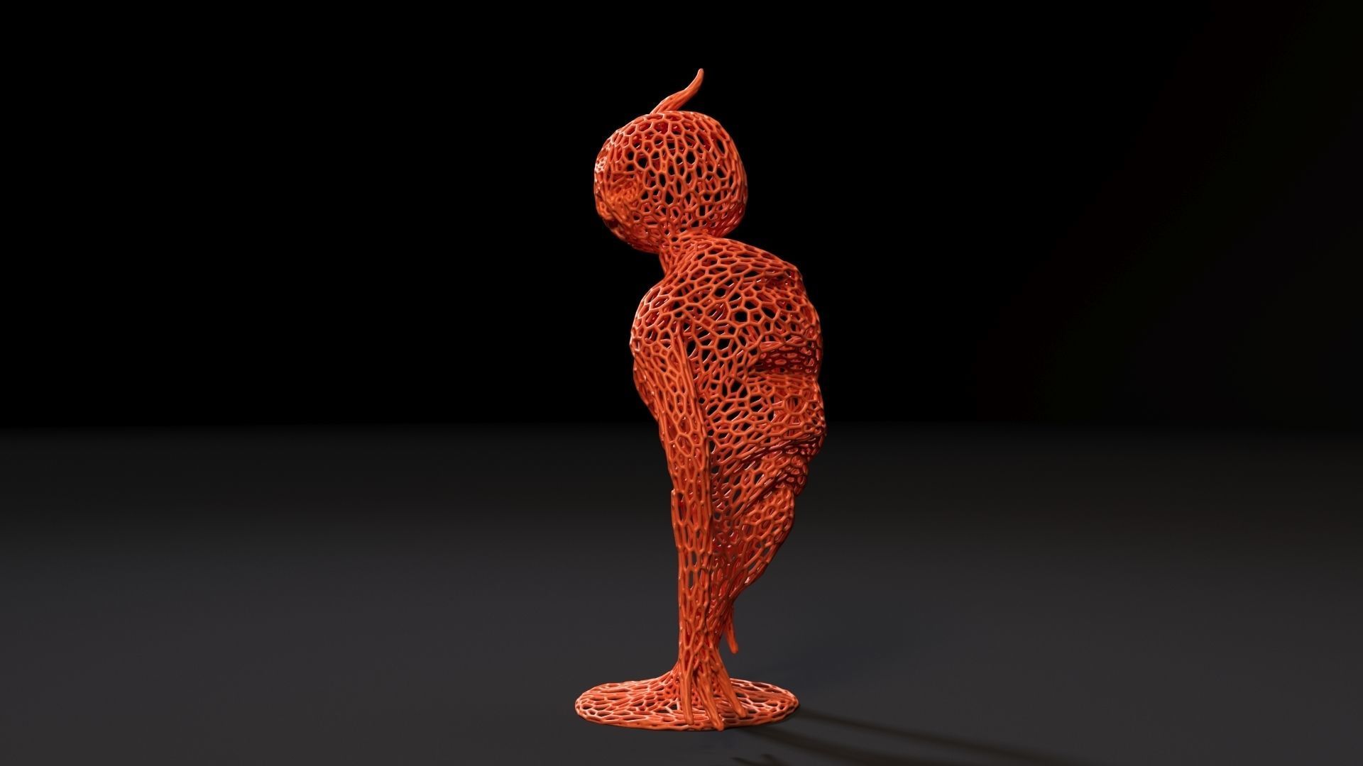 Pumpkin Monster 3D print model_4