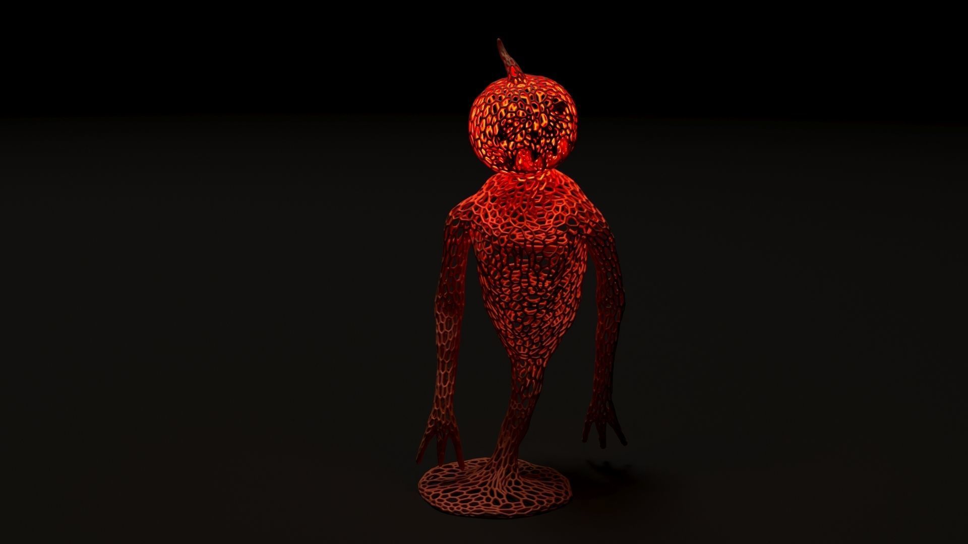 Pumpkin Monster 3D print model_23