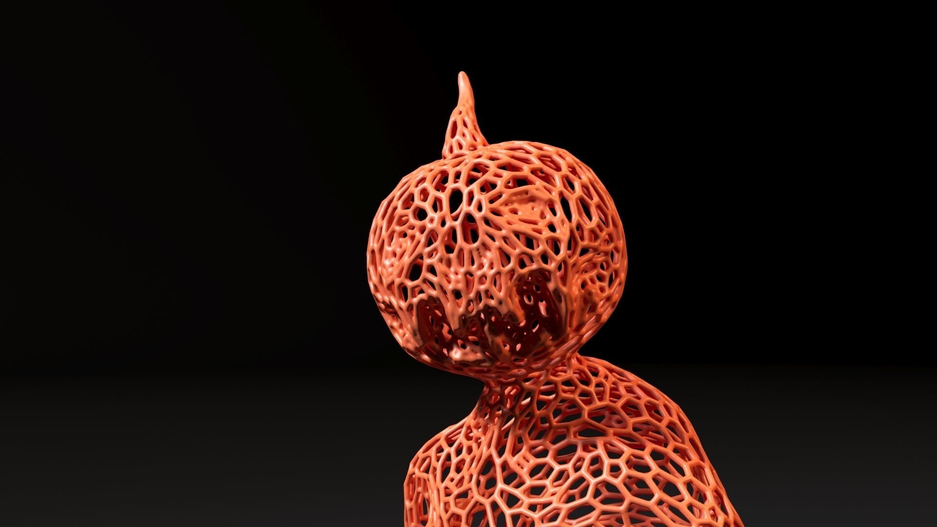 Pumpkin Monster 3D print model_3