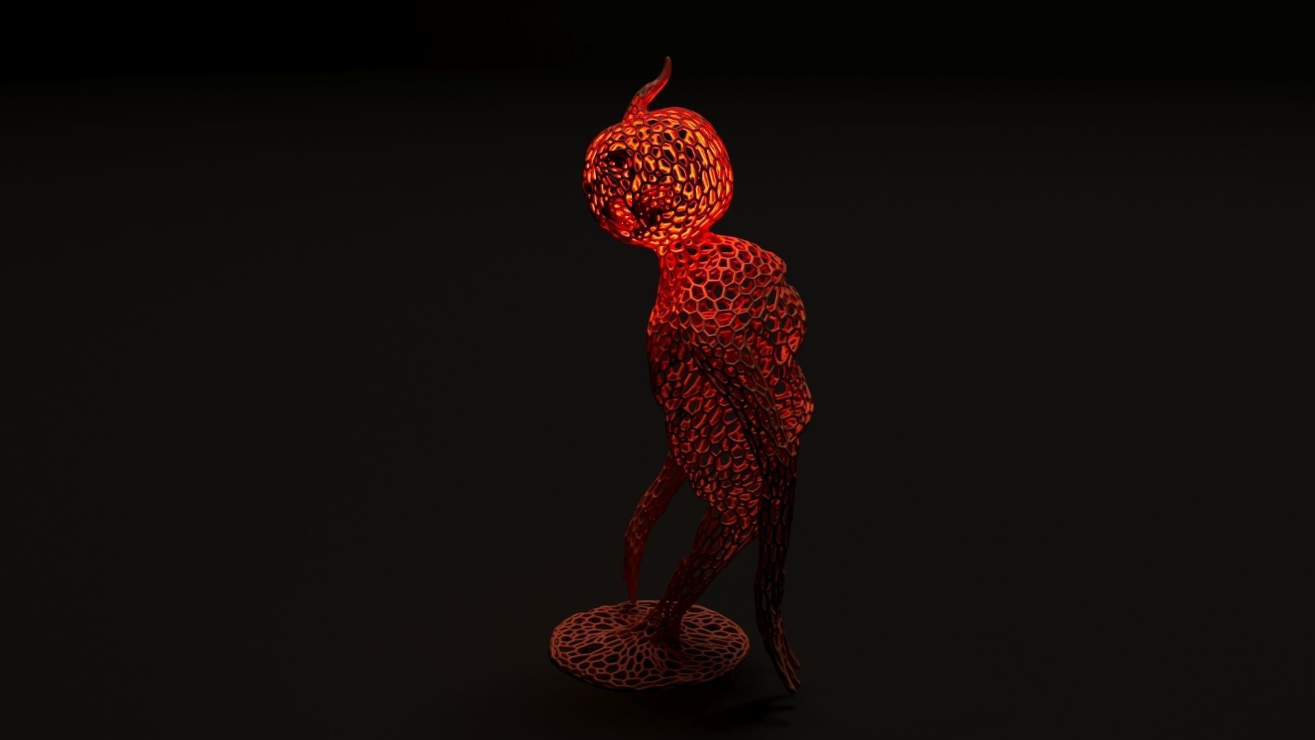 Pumpkin Monster 3D print model_13