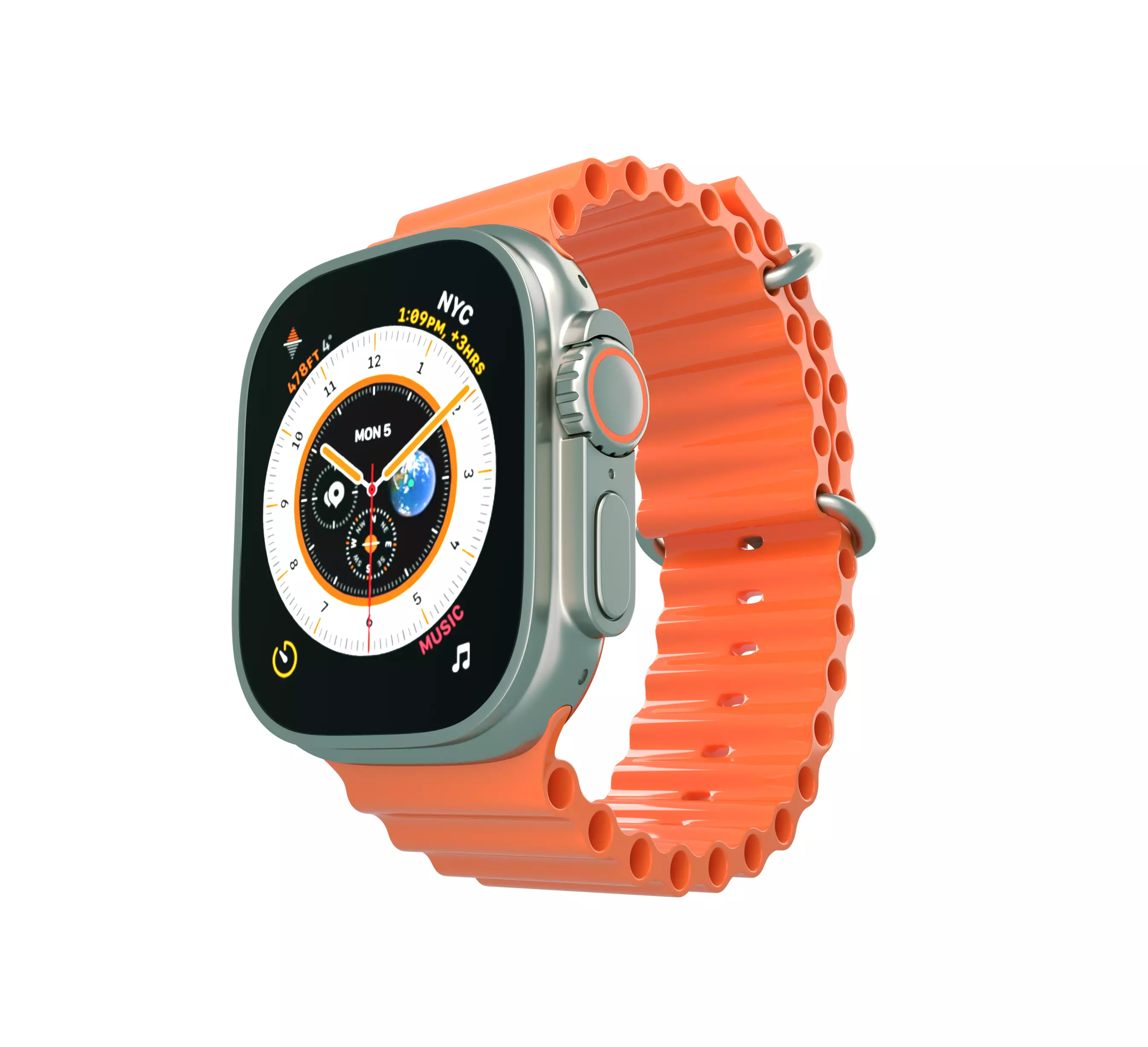 Apple watch ultra 3D model_0
