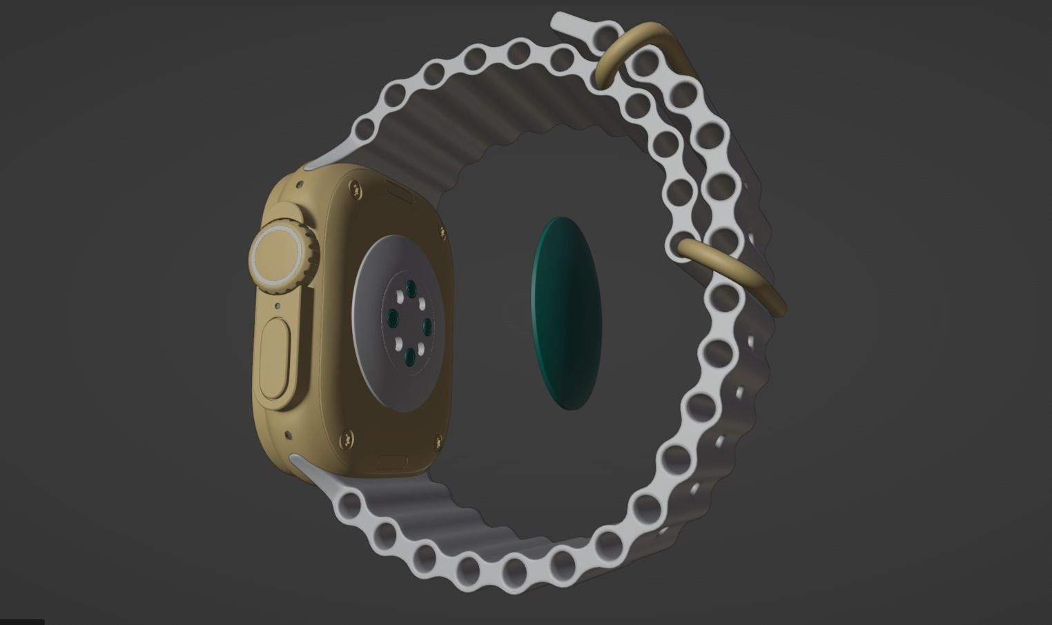 Apple watch ultra 3D model_16