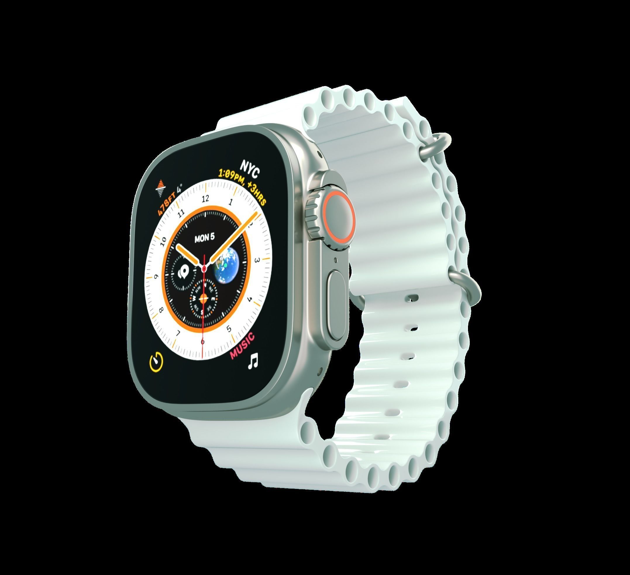 Apple watch ultra 3D model_12