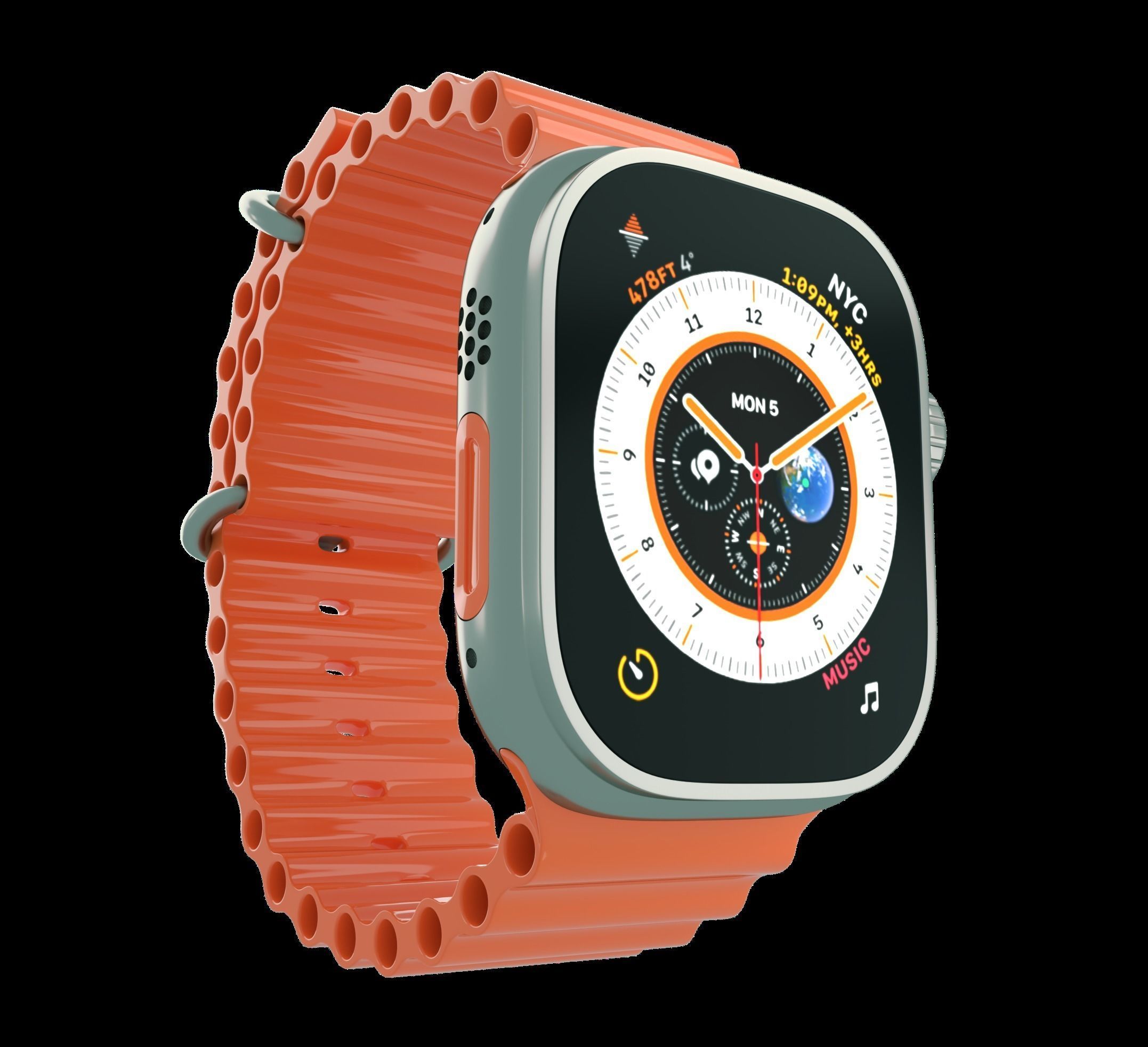 Apple watch ultra 3D model_1