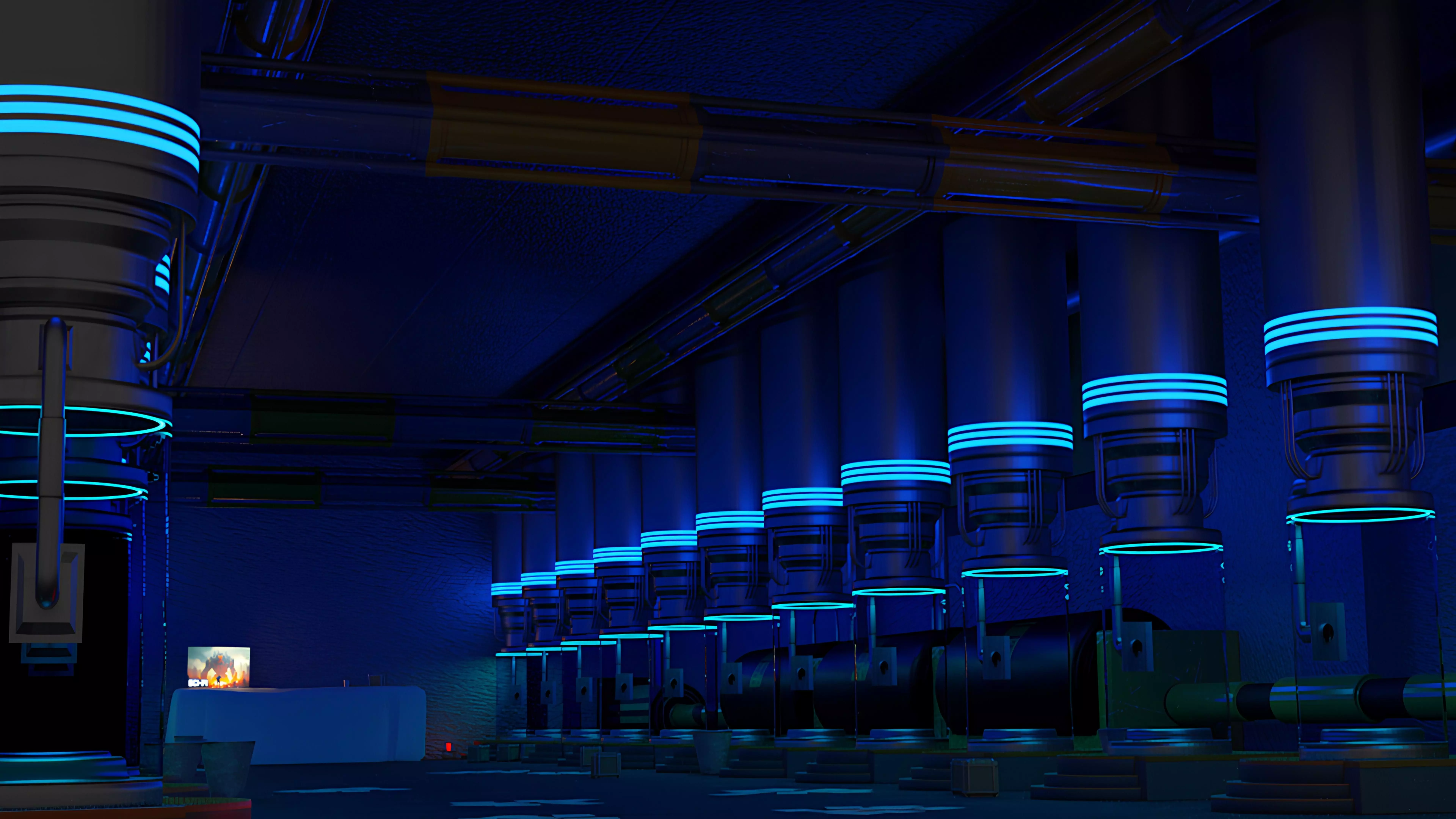 Sci-Fi Lab Facility 3D model_0