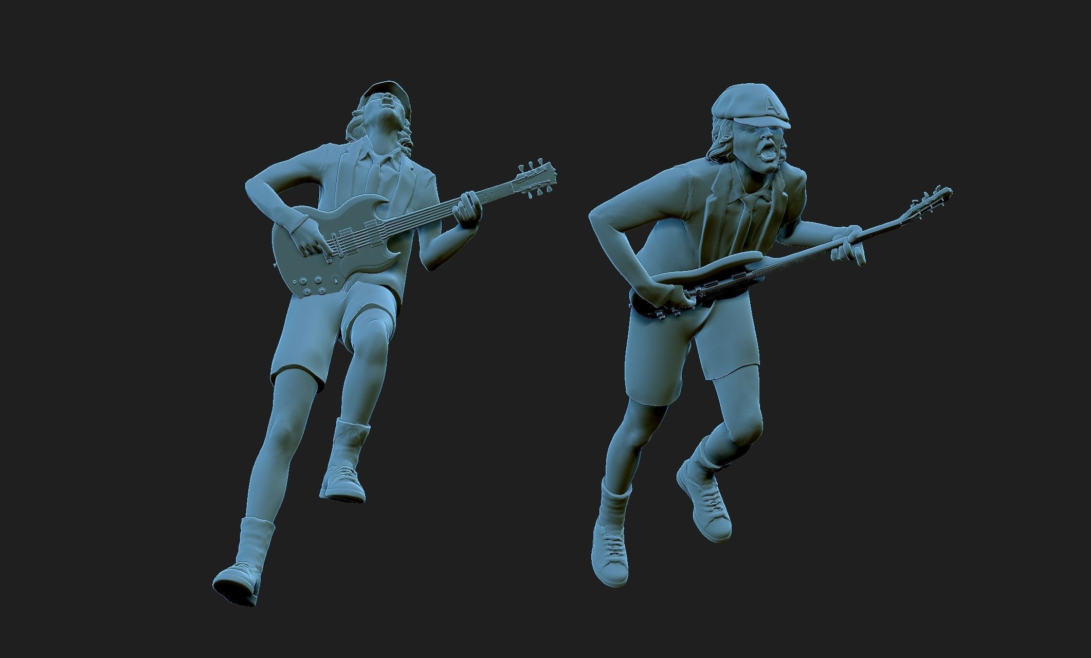Angus Young 3D model 3D printable | CGTrader