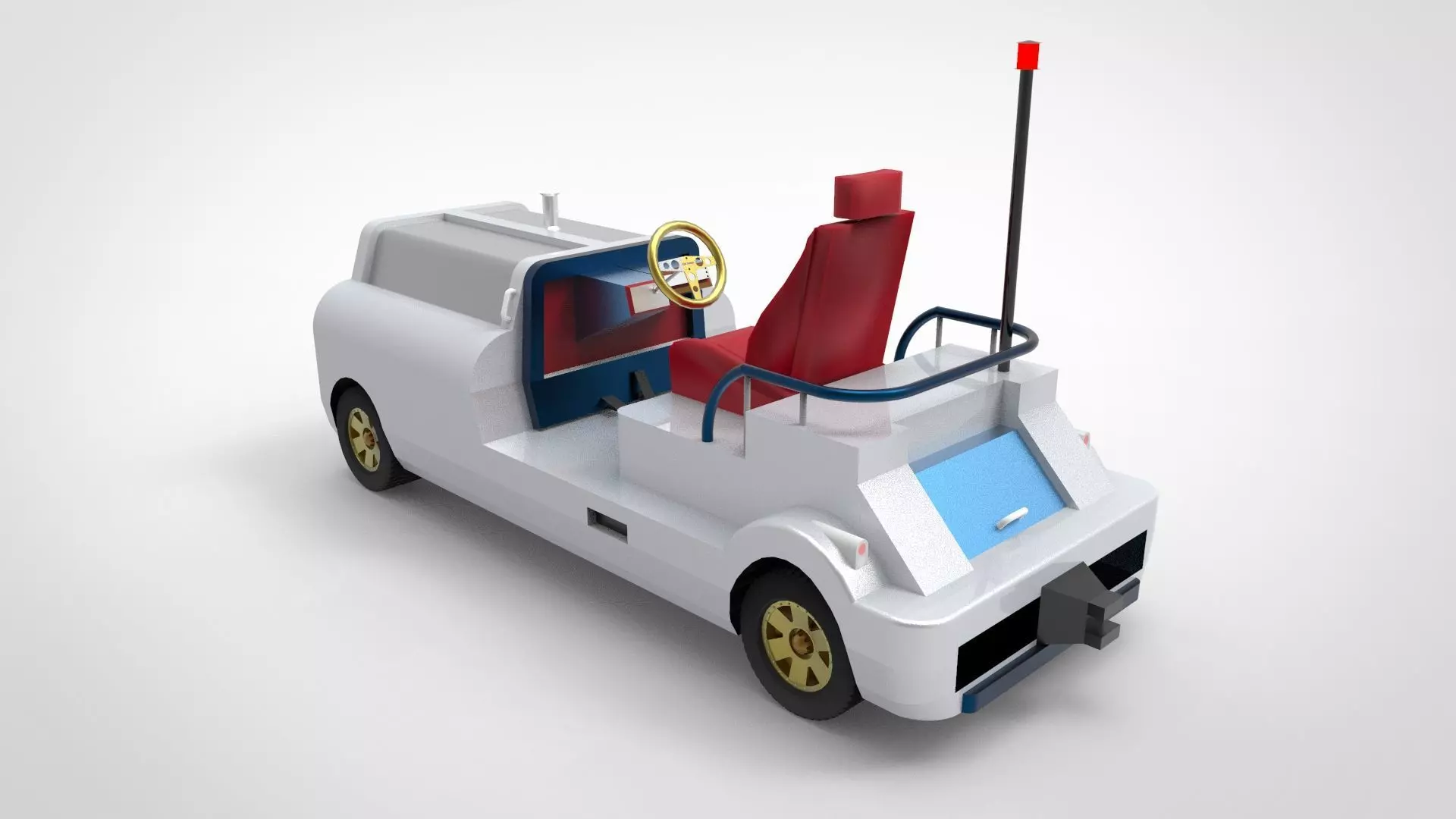 Airport Cargo and Loader Transporter 1 3D model