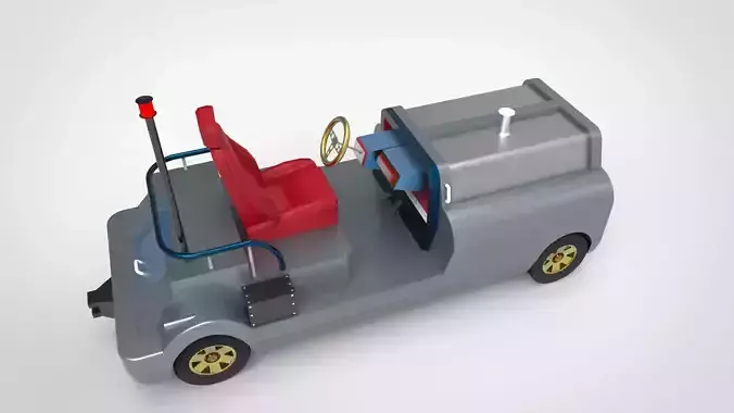 Airport Cargo and Loader Transporter  3D model