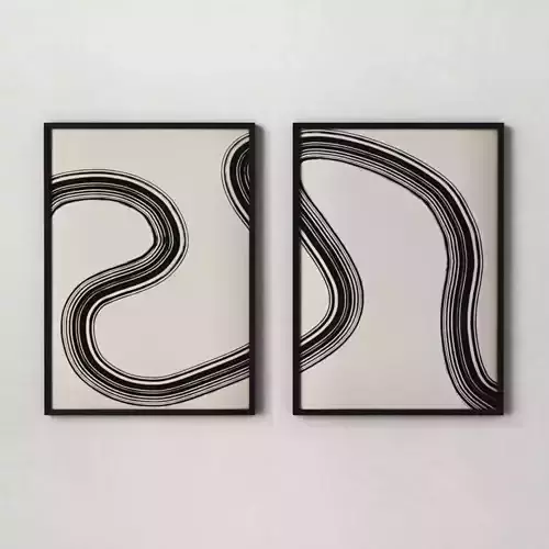 Poster set - Abstract Strokes