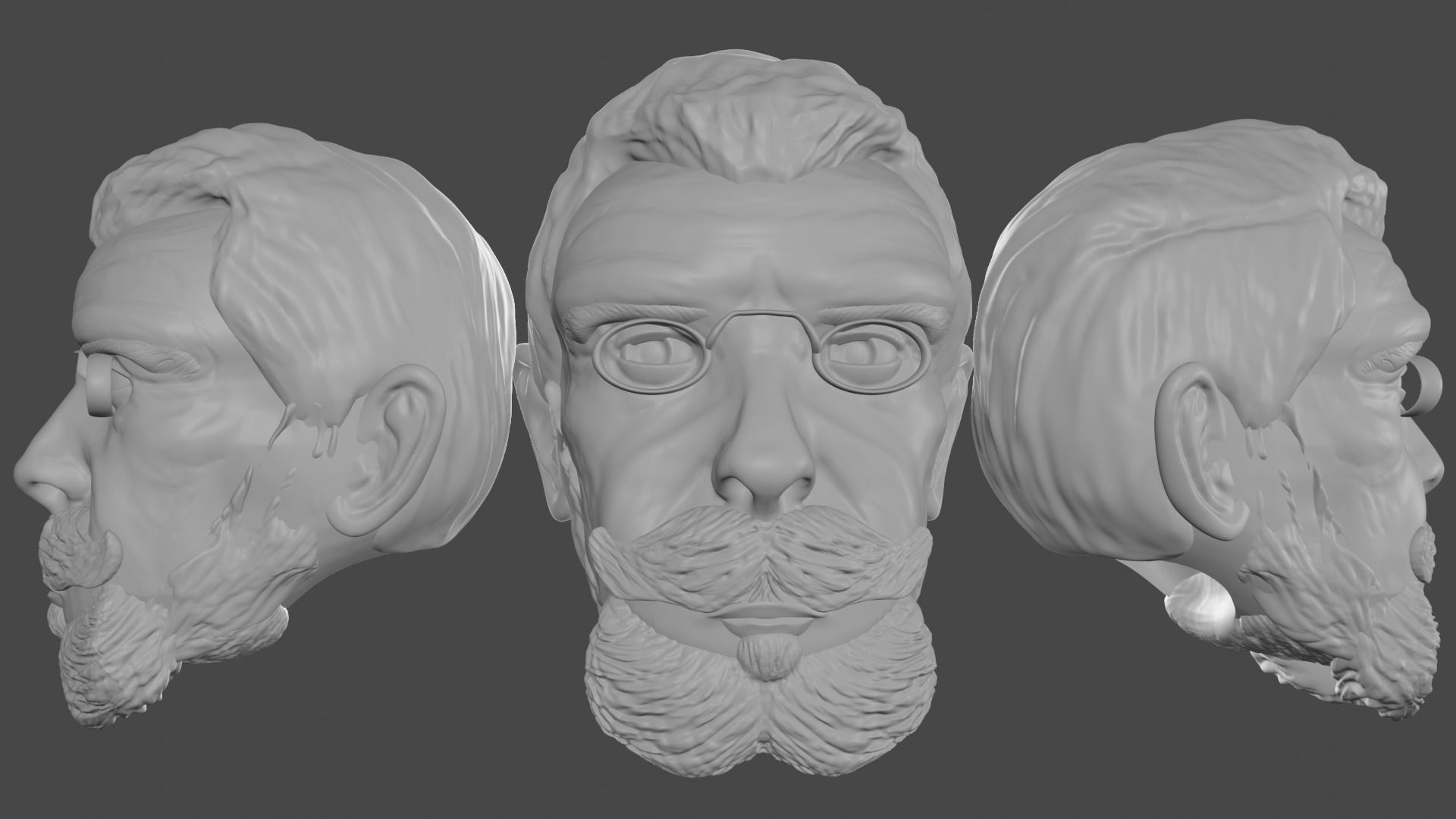Machado de Assis 3D print model_3