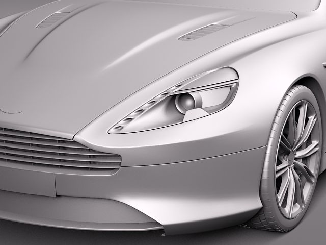 Aston Martin Virage Volante 2012 3D Model 3D model_10
