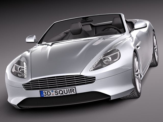 Aston Martin Virage Volante 2012 3D Model 3D model_1