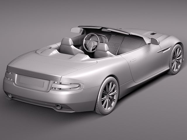 Aston Martin Virage Volante 2012 3D Model 3D model_8