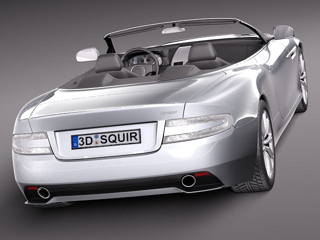 Aston Martin Virage Volante 2012 3D Model 3D model_4