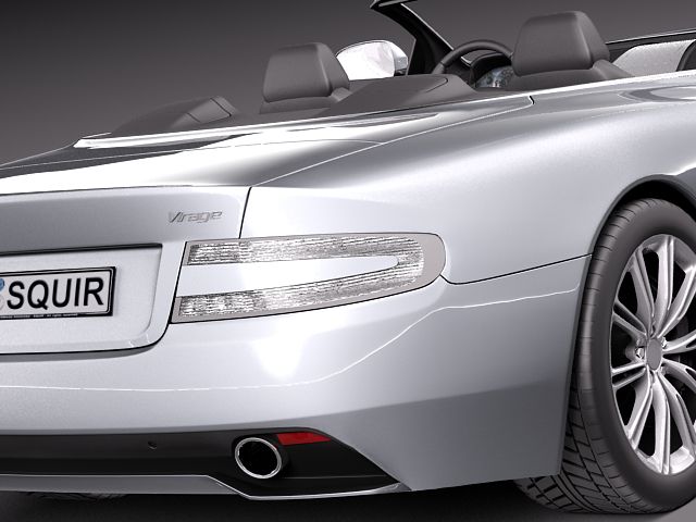 Aston Martin Virage Volante 2012 3D Model 3D model_5