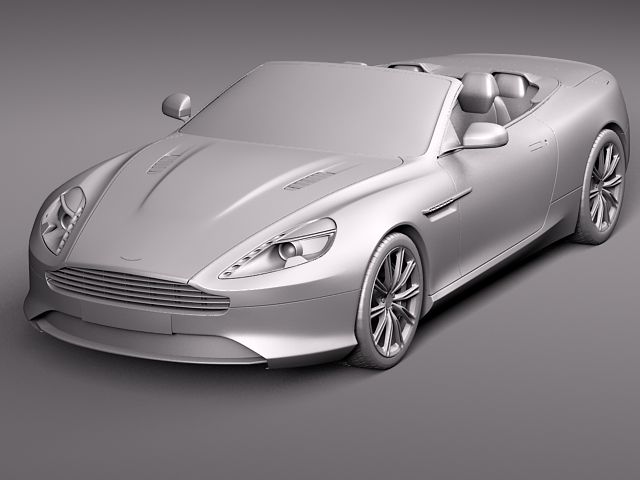 Aston Martin Virage Volante 2012 3D Model 3D model_11