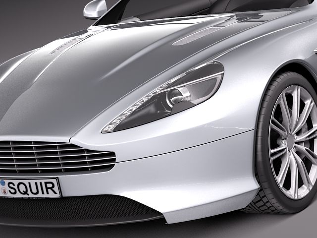 Aston Martin Virage Volante 2012 3D Model 3D model_2