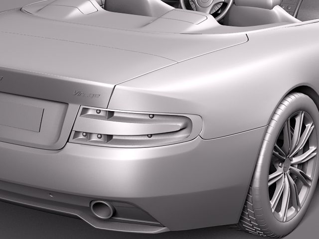 Aston Martin Virage Volante 2012 3D Model 3D model_9