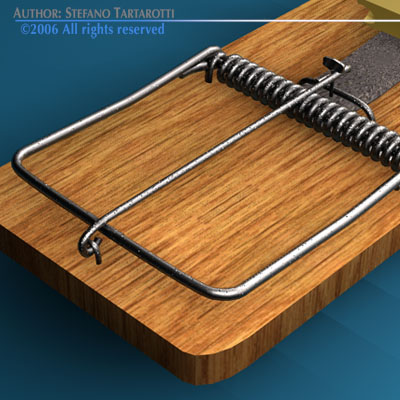 Mousetrap mouse trap 3D model_1