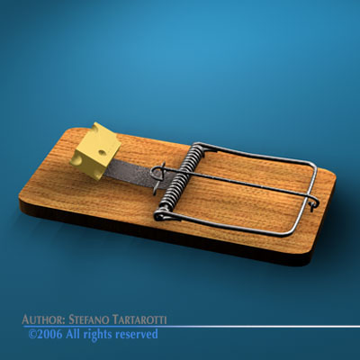 Mousetrap mouse trap 3D model_5