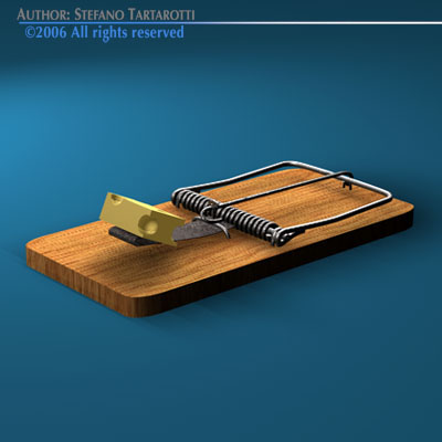 Mousetrap mouse trap 3D model_6