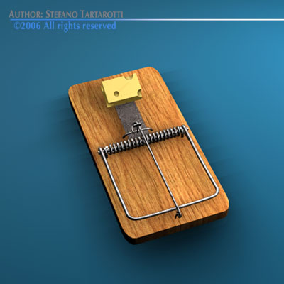 Mousetrap mouse trap 3D model_7
