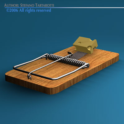 Mousetrap mouse trap 3D model_4