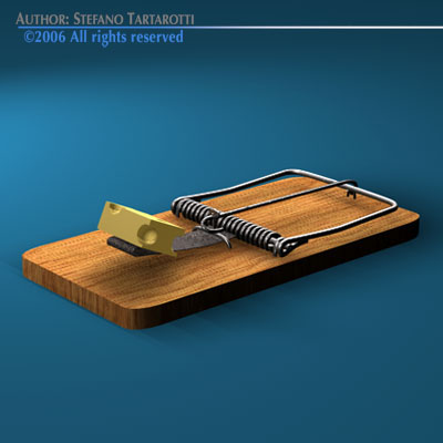 Mousetrap mouse trap 3D model_3
